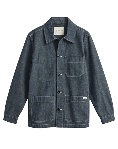 Gant - Chambray Overshirt - Mid Blue